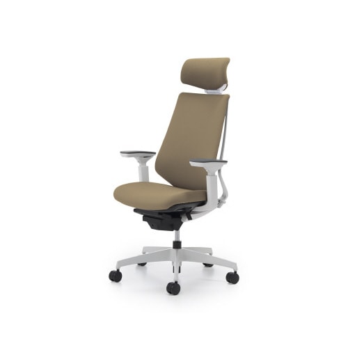 デュオラクッション白樹脂C脚 H可動肘SベージュW