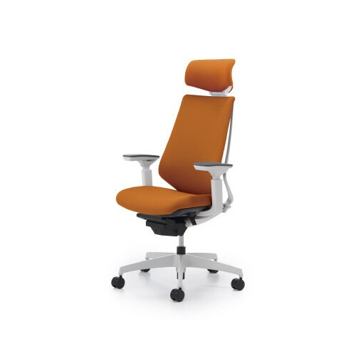 デュオラクッション白樹脂C脚H可動肘タンジェリンW