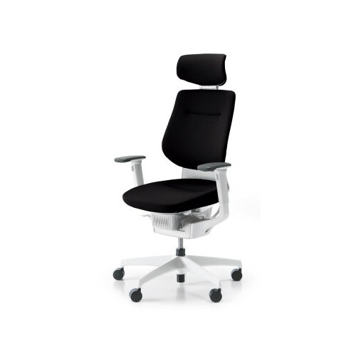 イング クッションヘッド付可動肘本体白 黒 軟床用