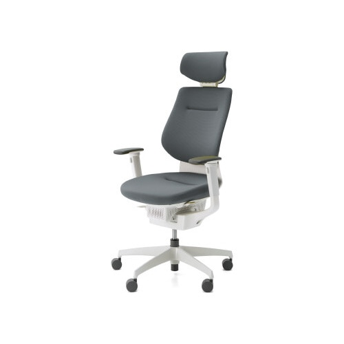 イング クッションヘッド付可動肘本体白薄灰 軟床用