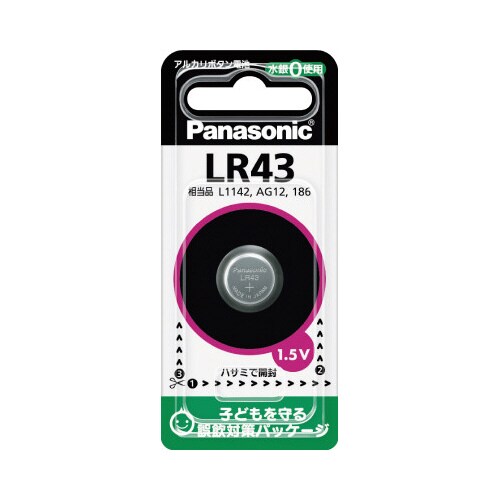 ボタン電池 アルカリボタン LR43
