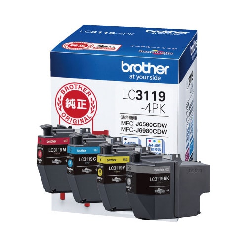 純正インク LC3119−4PK 4色パック