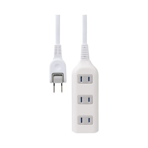 耐トラ付タップ 4個口 3m ホワイト