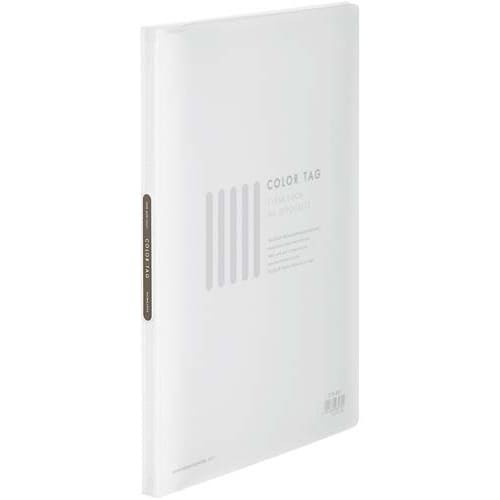 クリヤーブックカラータグ A4縦20P 透明