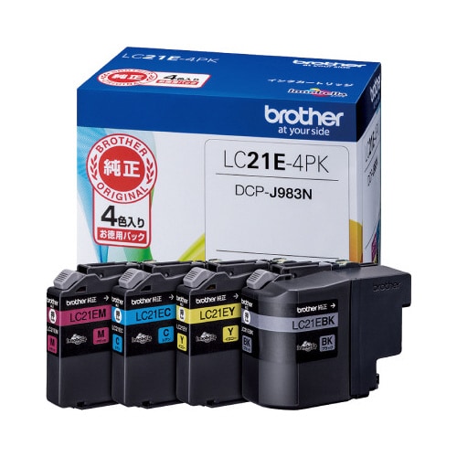 純正インク LC21E−4PK 4色