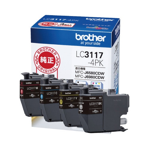 純正インク LC3117−4PK 4色パック