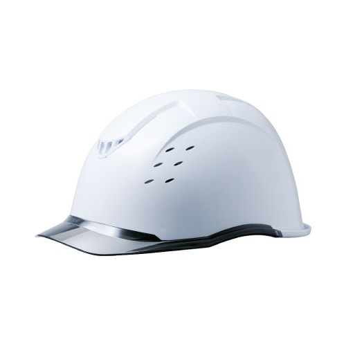 通気孔付ヘルメット(クリアバイザータイプ)KP付白