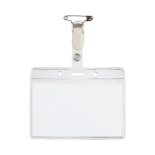 クリップ式名札(名刺サイズチャックなし)50個