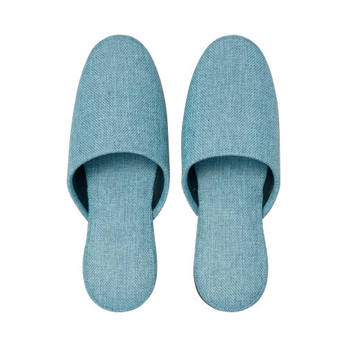 オリジナル布スリッパ L ブルー5足入り