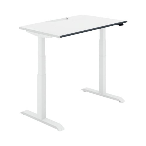 シークエンス平机 レバー 幅1200 PW×白脚