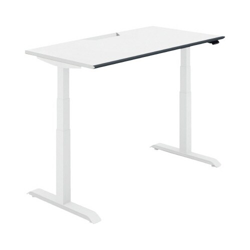 シークエンス平机 レバー 幅1400 PW×白脚