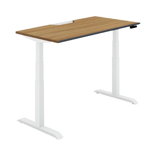 シークエンス平机 ボタン 幅1400 P2×白脚