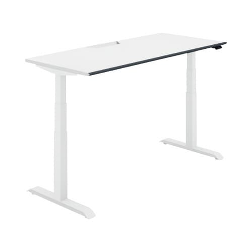 シークエンス平机 Fレバー 幅1600 PW×白脚