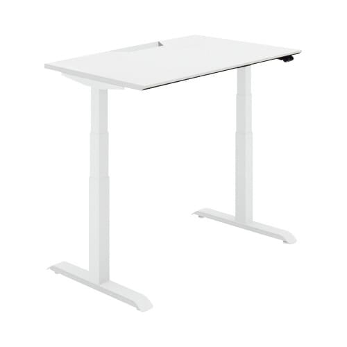 シークエンス平机 レバー 幅1200 PW×白脚