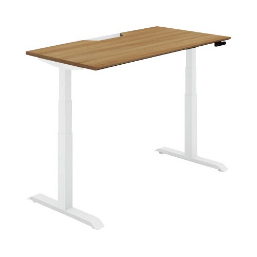 シークエンス平机 ボタン 幅1400 P2×白脚