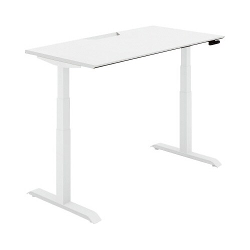 シークエンス平机 ボタン 幅1400 PW×白脚