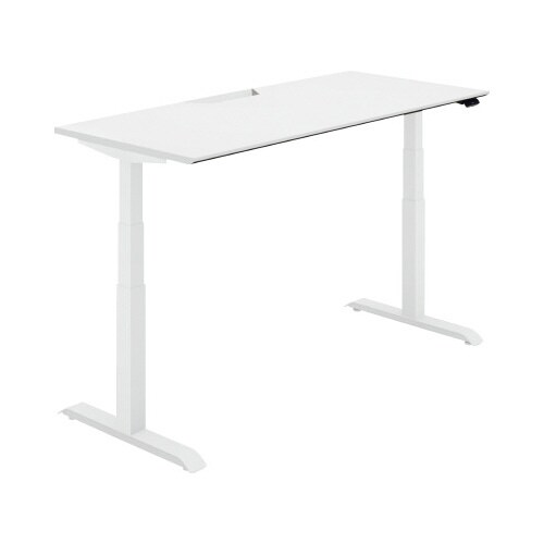 シークエンス平机 Fレバー 幅1600 PW×白脚