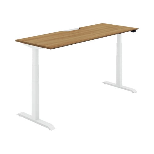 シークエンス平机 レバー 幅1800 P2×白脚