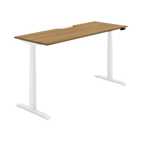 シークエンス平机 ボタン 幅1800 P2×白脚