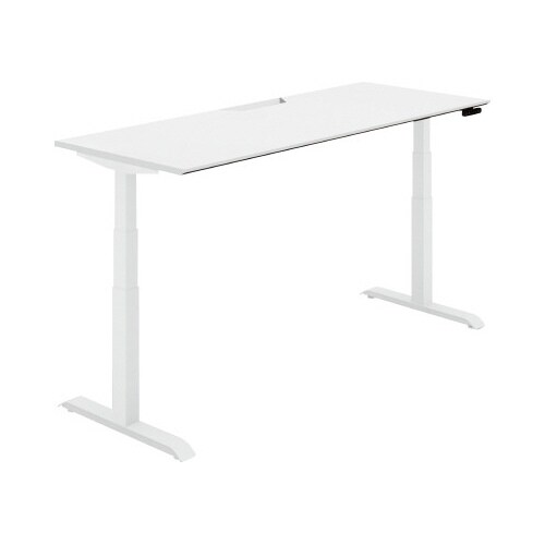 シークエンス平机 ボタン 幅1800 PW×白脚