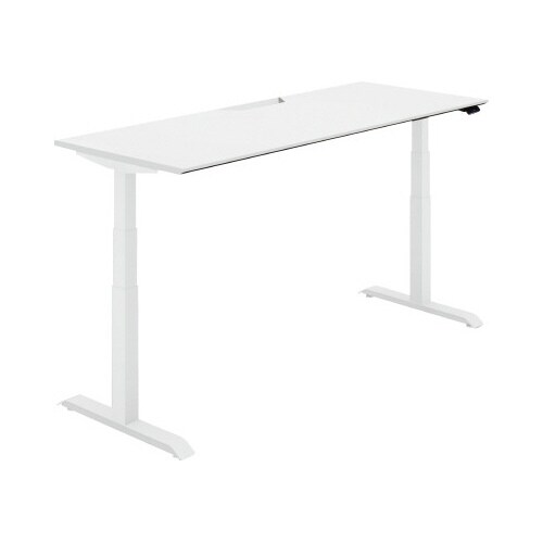 シークエンス平机 レバー 幅1800 PW×白脚