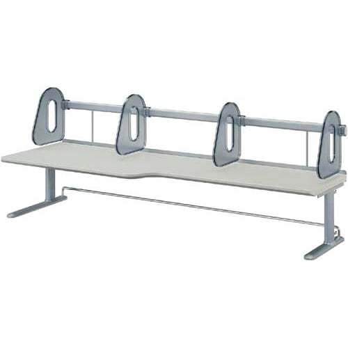 リスペースCデスクシェルフ1左ウィング1000LG