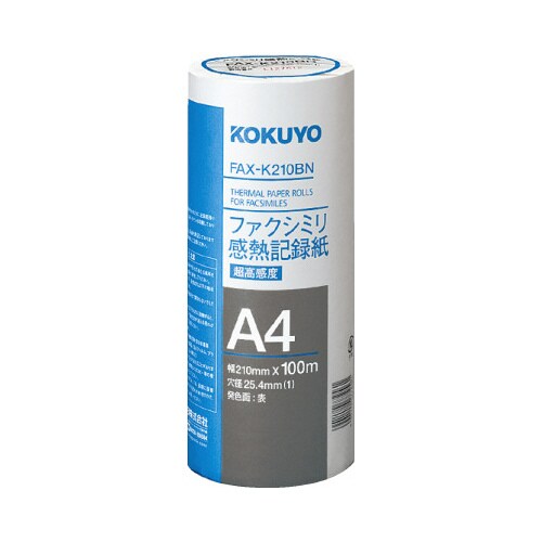 FAX感熱A4 100m芯25.4mm超高感度1本