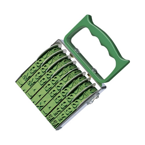 回転印 欧文数字 初号8連 明朝体