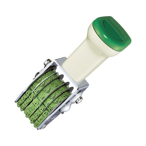 回転印 欧文日付5号明朝体