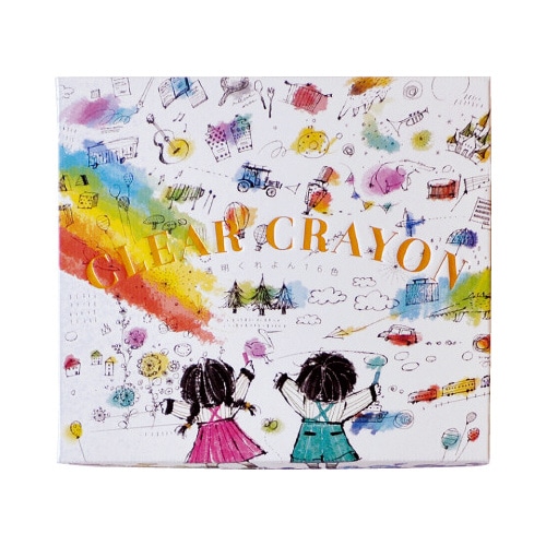 透明くれよん 16色