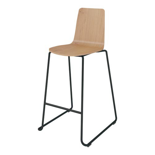 ミケット ハイチェアー黒脚 合板シート Y3