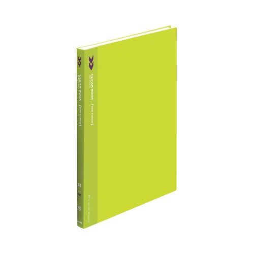 クリヤーブック<K2>サイドスロー 40P黄緑