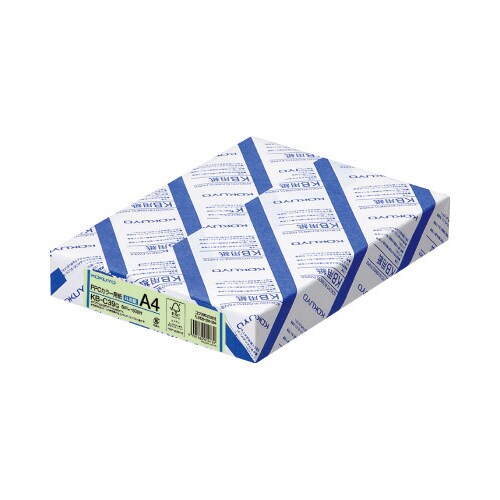 PPCカラー用紙共用紙64g A4 500枚緑