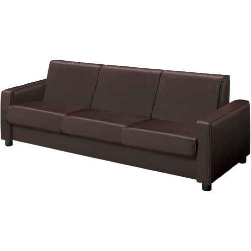 ベーシスソファベッドECOレザーDBR