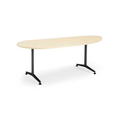 ジュートT塗装BK脚アジャスタ長円180×90N