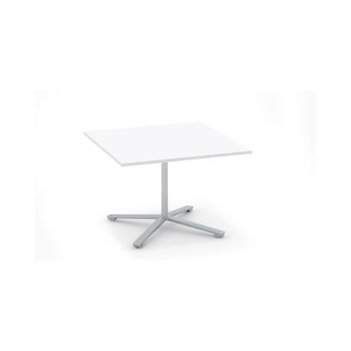 ビエナ 固定正方形単柱塗装銀脚キャスタ 幅105W