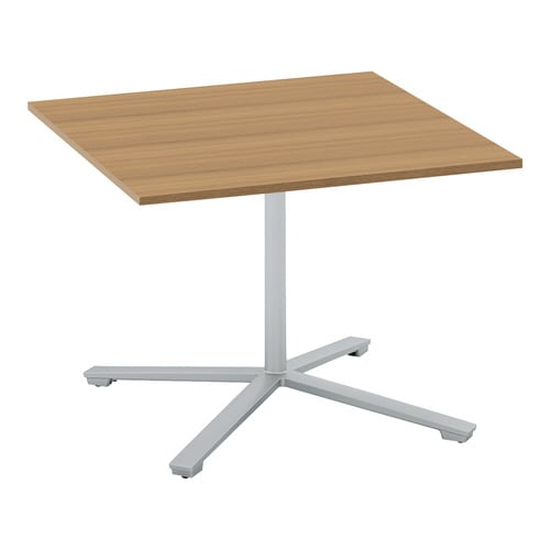 ビエナ 固定正方形 単柱塗装銀脚キャスタ 幅90M