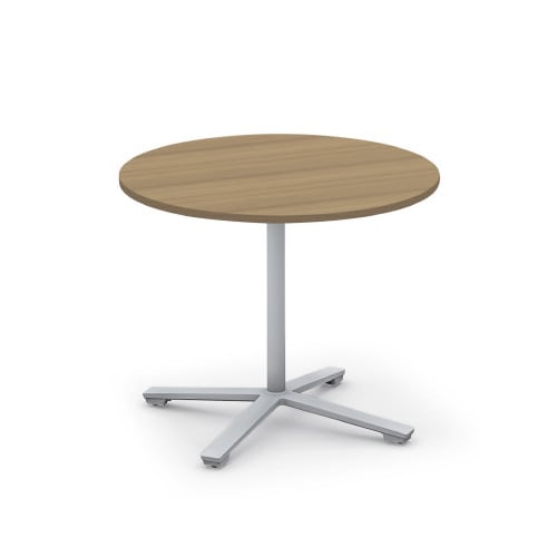 ビエナ 固定円形単柱塗装銀脚アジャスタ 直径90M