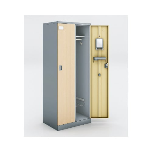 シーフォート 2人用 扉幅35グレー ナチュラル