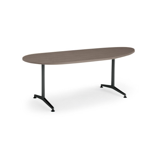 ジュートT塗装BK脚アジャスタ長円180×90B