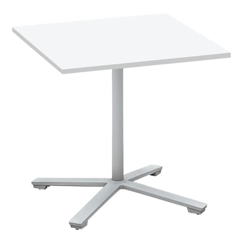 ビエナ 固定正方形 単柱塗装銀脚キャスタ 幅75W