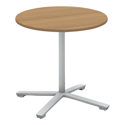 ビエナ 固定円形単柱塗装銀脚アジャスタ 直径75M