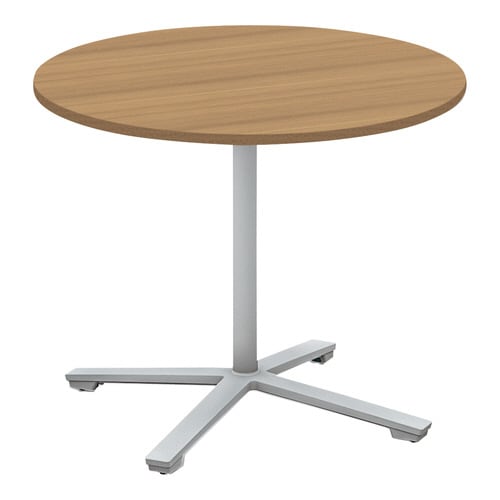 ビエナ 固定円形 単柱塗装銀脚キャスタ 直径90M