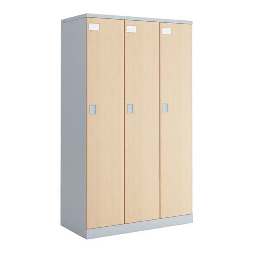 シーフォート 3人用 扉幅35グレー ナチュラル