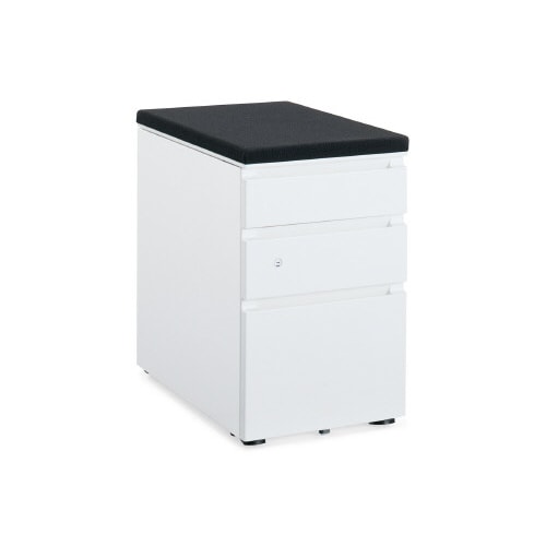 GXワゴン クッション付 3段 ブラック