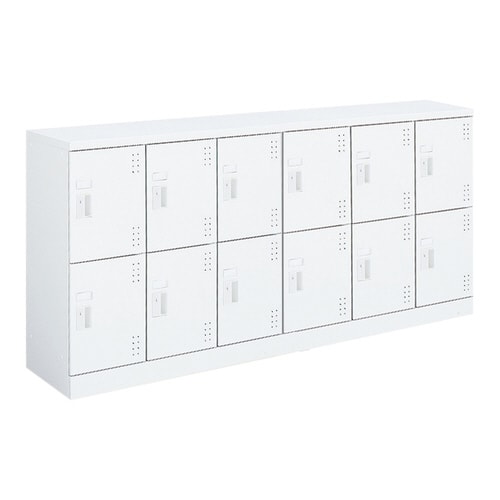 スクールロッカー ロータイプ6×2 シリンダー錠