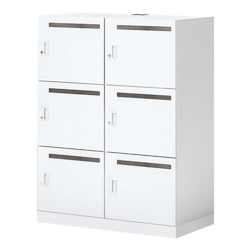 イノン 6人 メール穴有 シリンダー S ホワイト