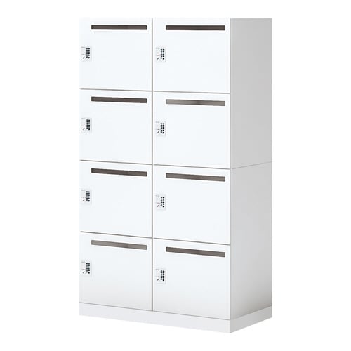 イノン 8人 メール穴有 プッシュ S ホワイト