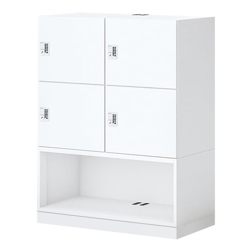 イノン 4人 下段OPメール穴無プッシュBホワイト