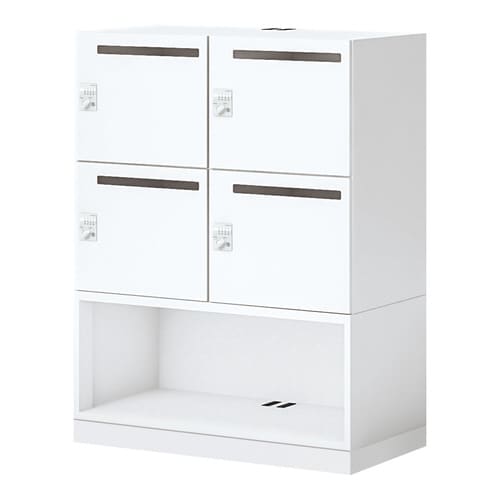 イノン 4人 下段OPメール穴有ダイヤルBホワイト